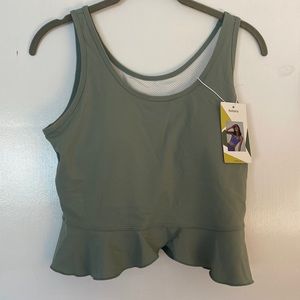 NWT Halara peplum exercise top